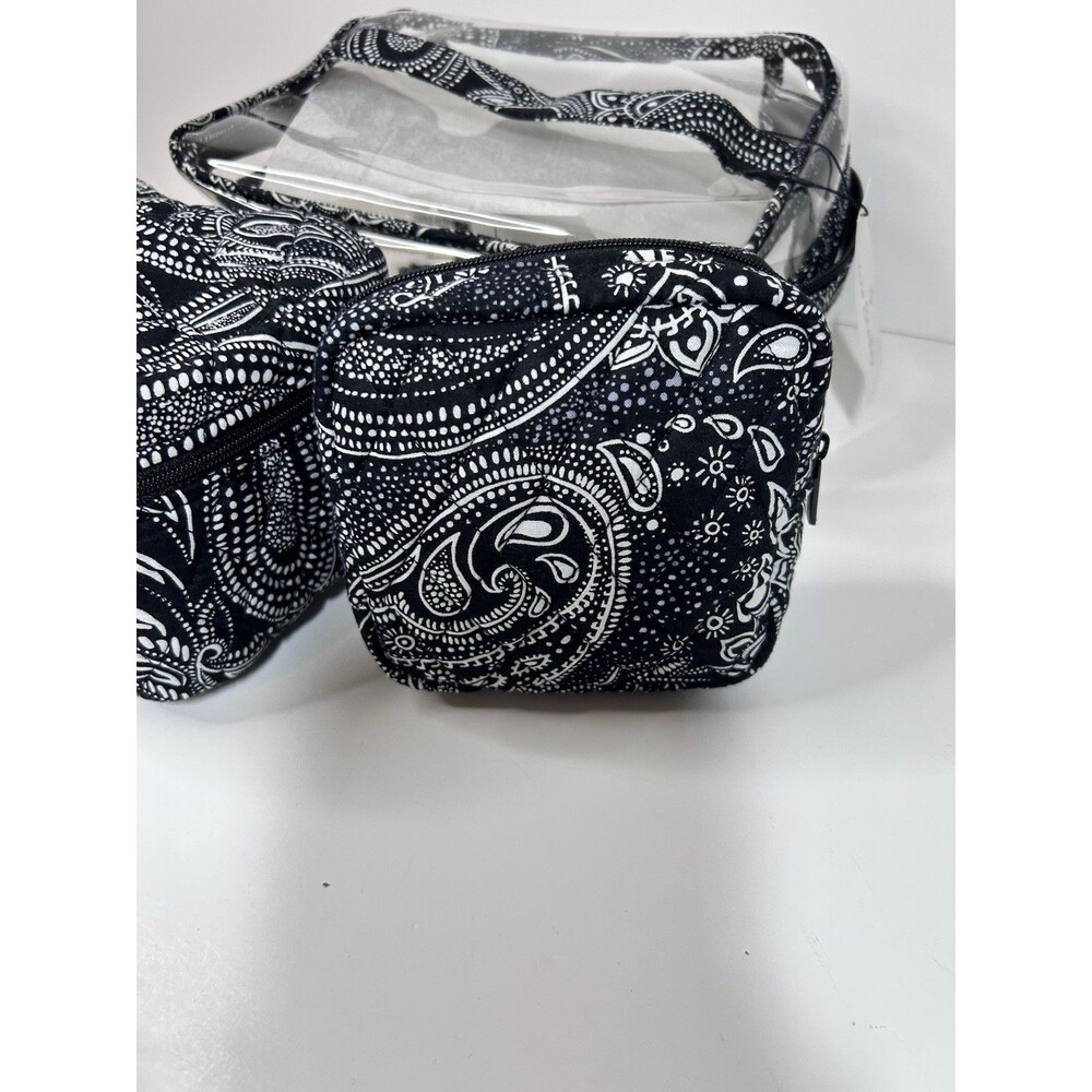 Vera Bradley 3 Pc Cosmetic Set Organizer Makeup Bag Stellar Paisley Mfg $75 NWT - Picture 8 of 8
